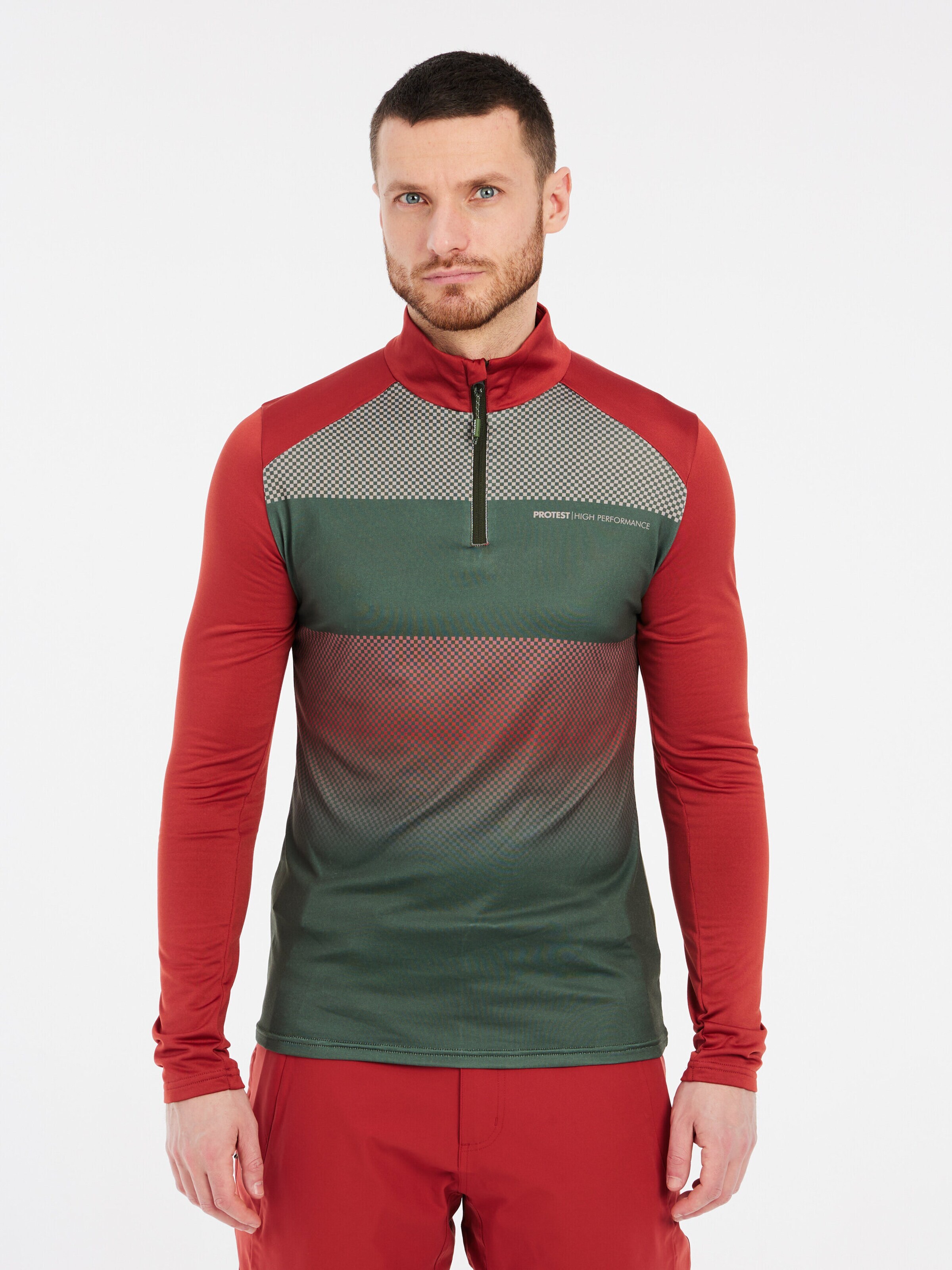 PROTEST Sportsweatshirt 'PRTENVILLE' in Groen: voorkant