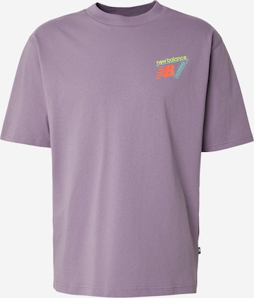 new balance Тениска 'Classic' в лилав: отпред