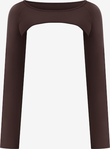 T-shirt ' Neola ' Smilodox en marron : devant