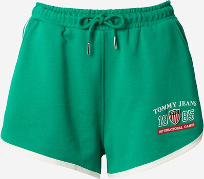 Tommy Jeans Nohavice 'ARCHIVE GAMES' - námornícka modrá / trávovo zelená / červená / biela, Produkt