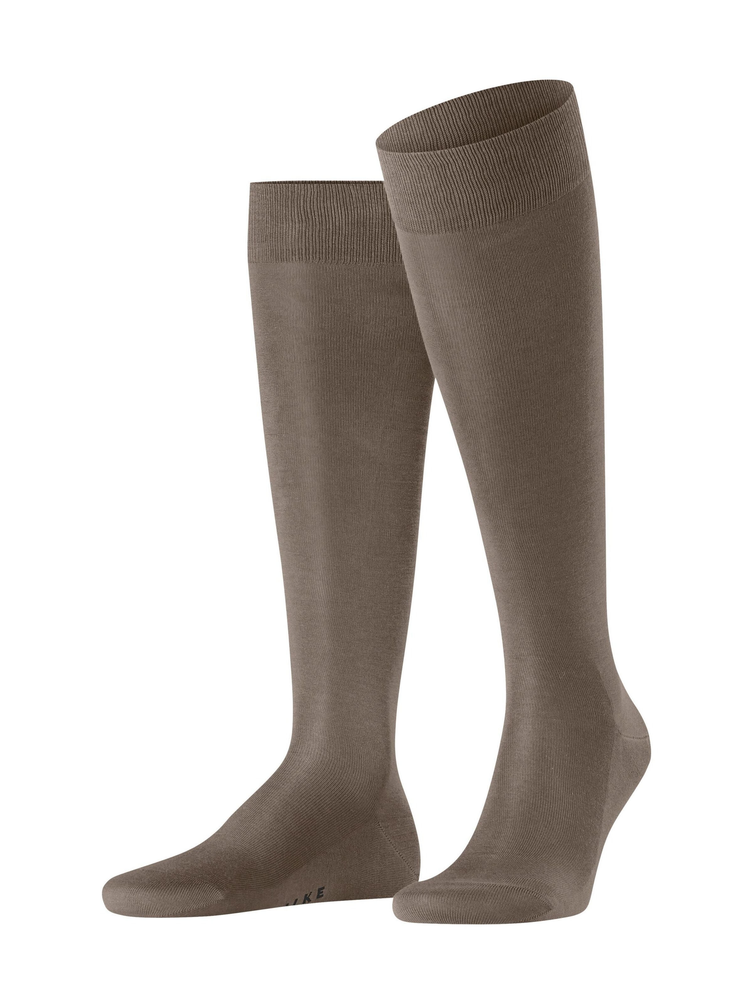 FALKE Knee High Socks 'Tiago' in Brown