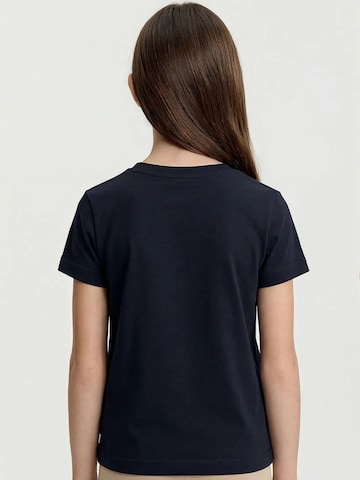 T-Shirt 'TOMMY Herren-T-Shirt Aus Baumwolle Und Elasthan' Tommy Life en bleu