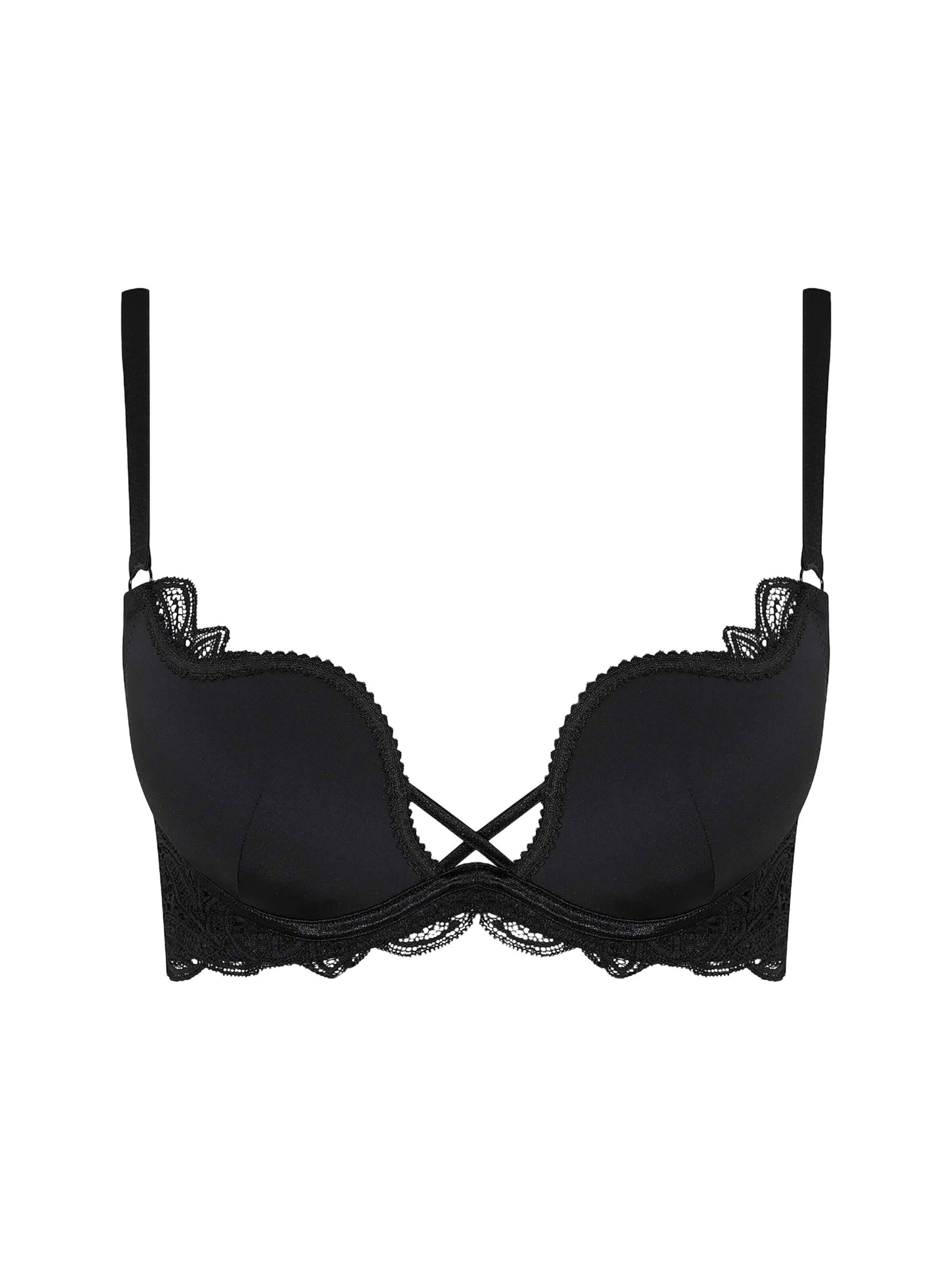ESOTIQ - Push-up Sujetador en negro: frente