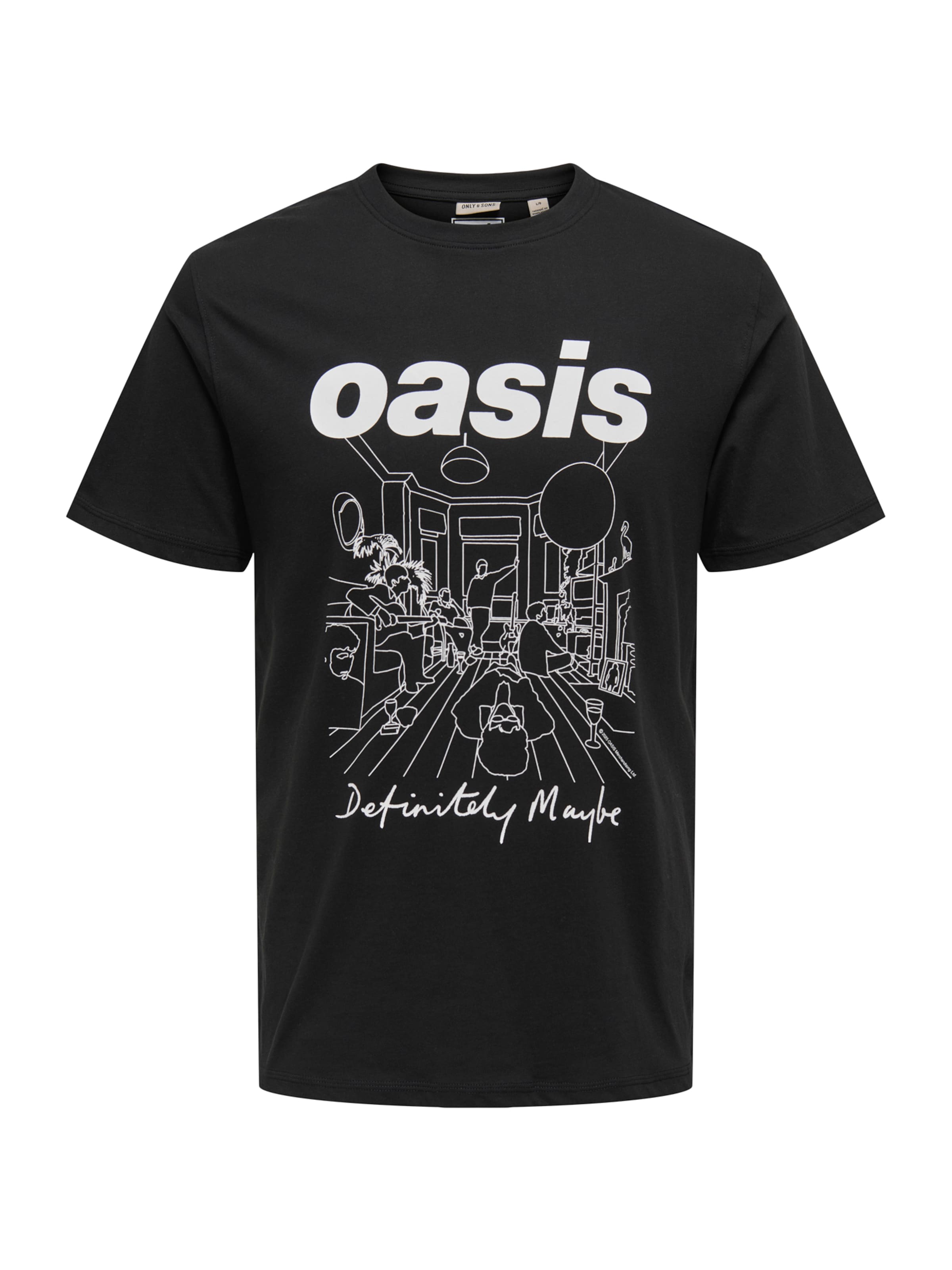 Only & Sons Tričko 'ONSOASIS' - Čierna: predná strana