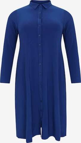 Yoek Shirt Dress 'Dolce' in Blue: front