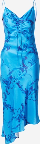 AllSaints Koktejl obleka 'ALEXIA ISABELLA' | modra barva: sprednja stran