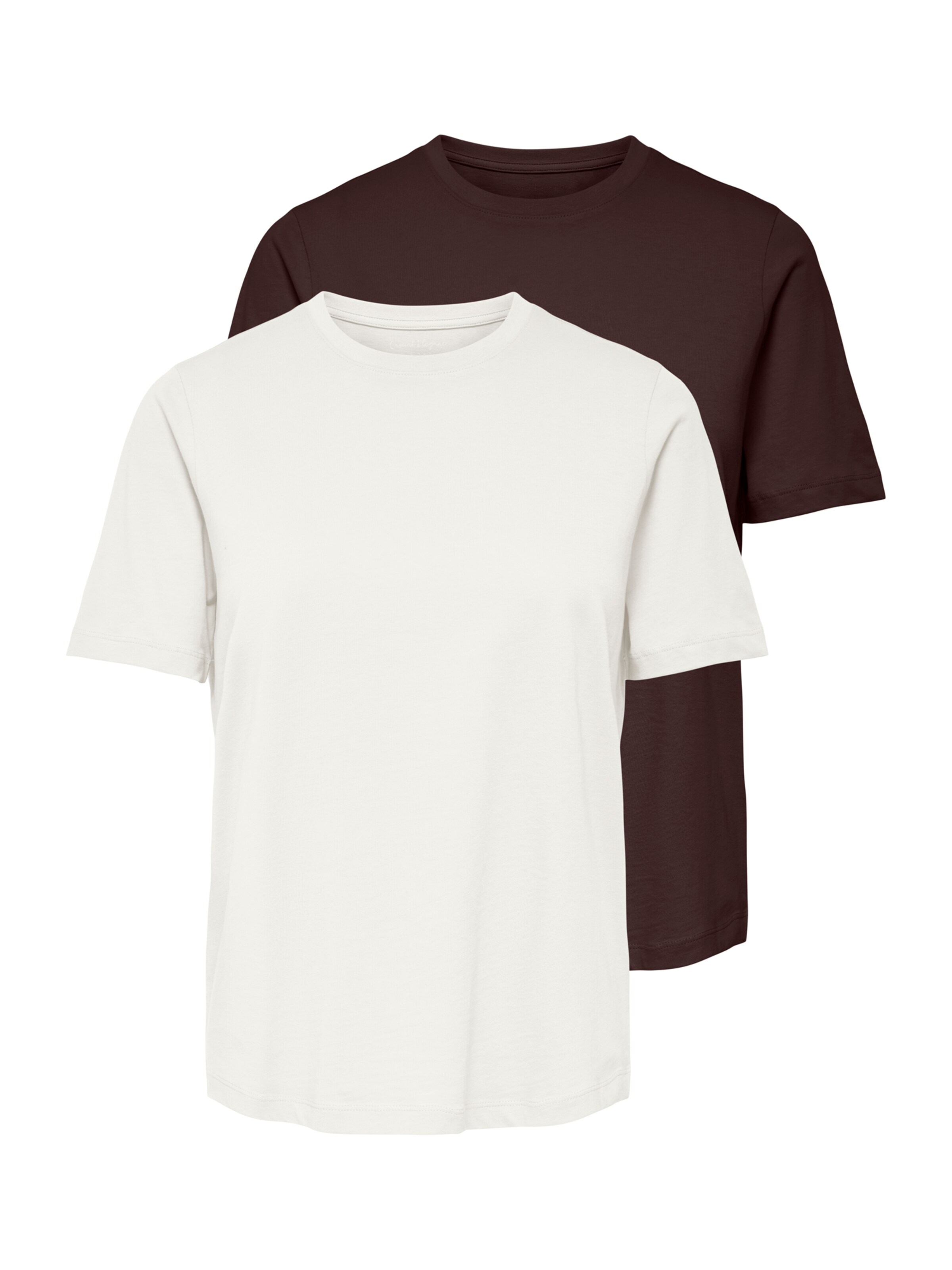 ONLY T-Shirt 'ONLHAPPY' in Braun: Vorderseite