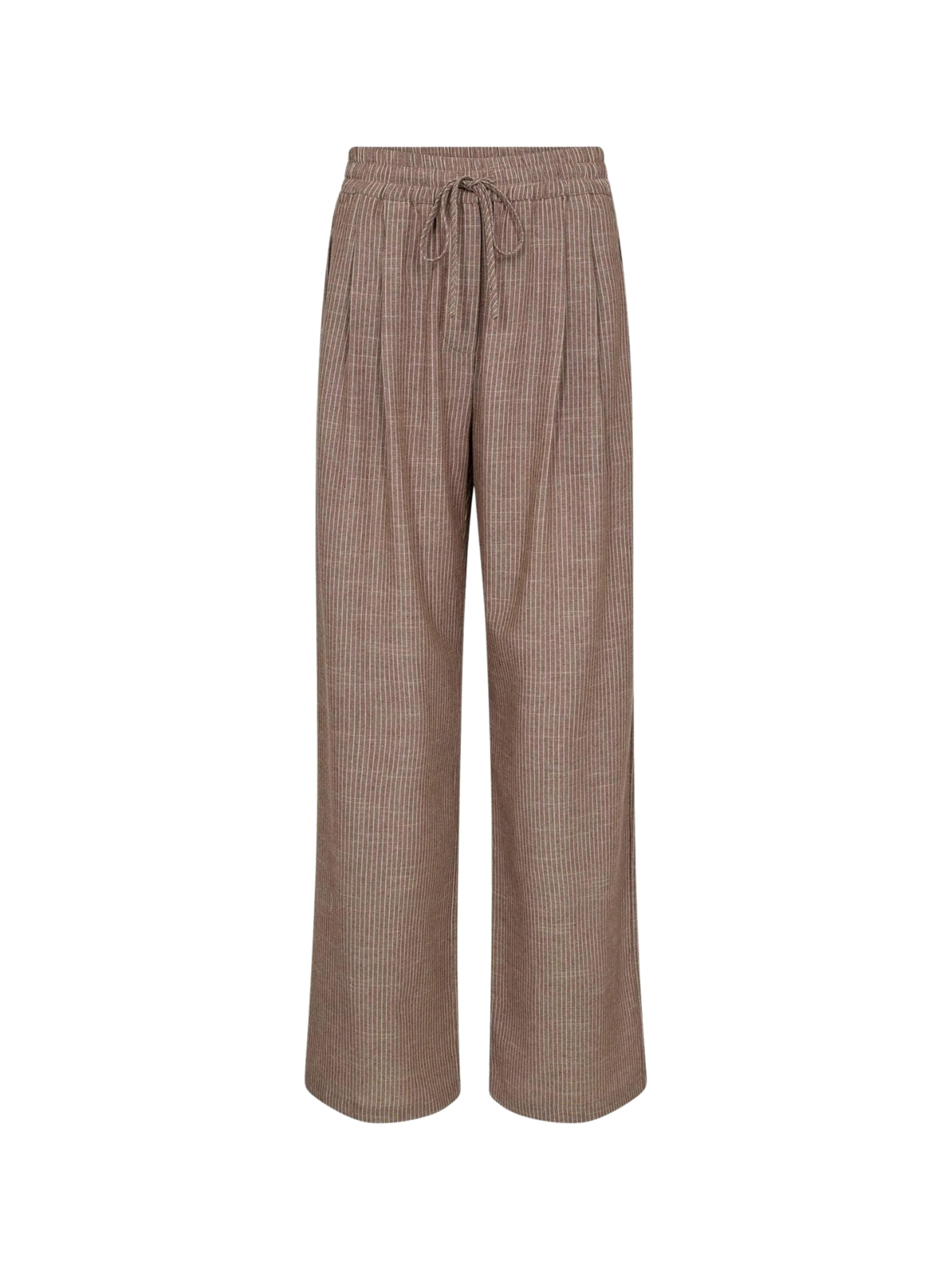 co'couture Regular Housut ' Jiho ' värissä ruskea: etupuoli