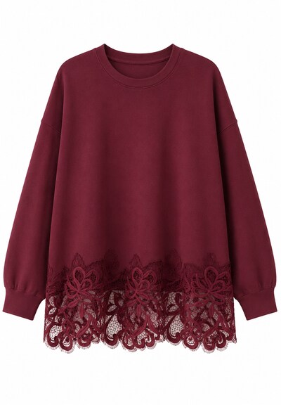 Elara Sweatshirt in XL in bordeaux, Produktansicht