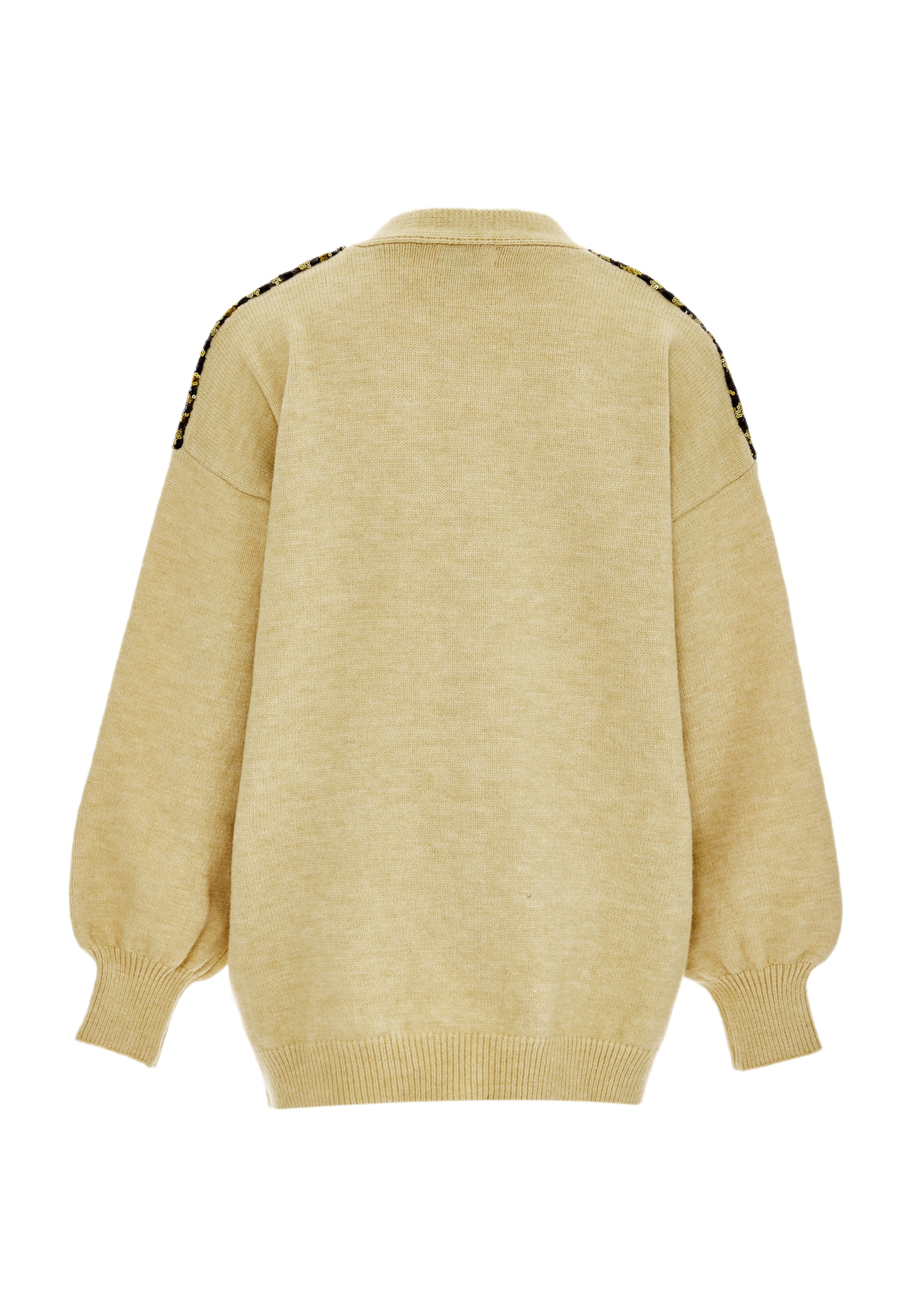 IMANE Knit cardigan in Beige