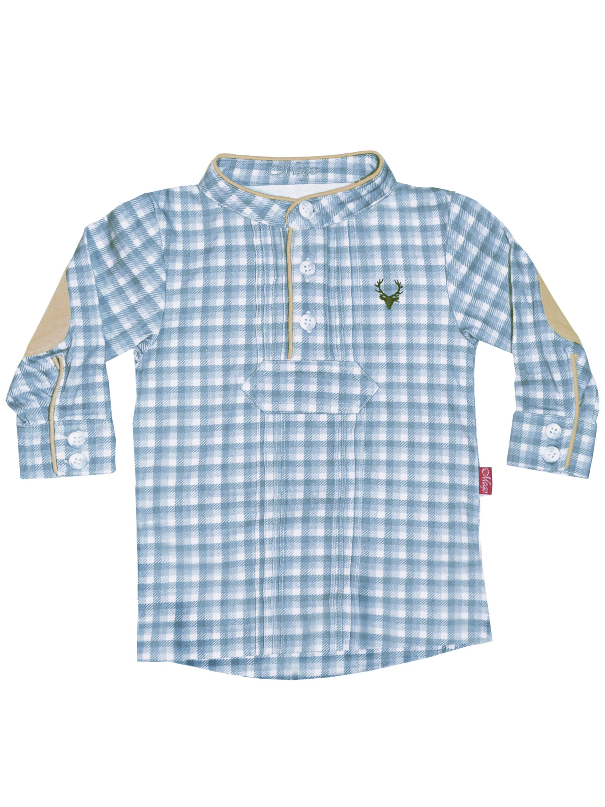 Mogo Shirt 'Raucheck'‌‌‌‌‌‌‌‌‌ in Blau: Vorderseite