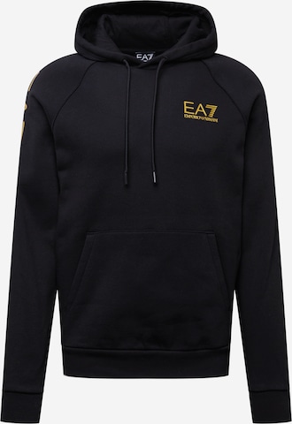 EA7 Emporio Armani Sweatshirt in Black: front