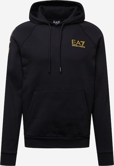 EA7 Emporio Armani Sweater majica u zlatno žuta / crna, Pregled proizvoda