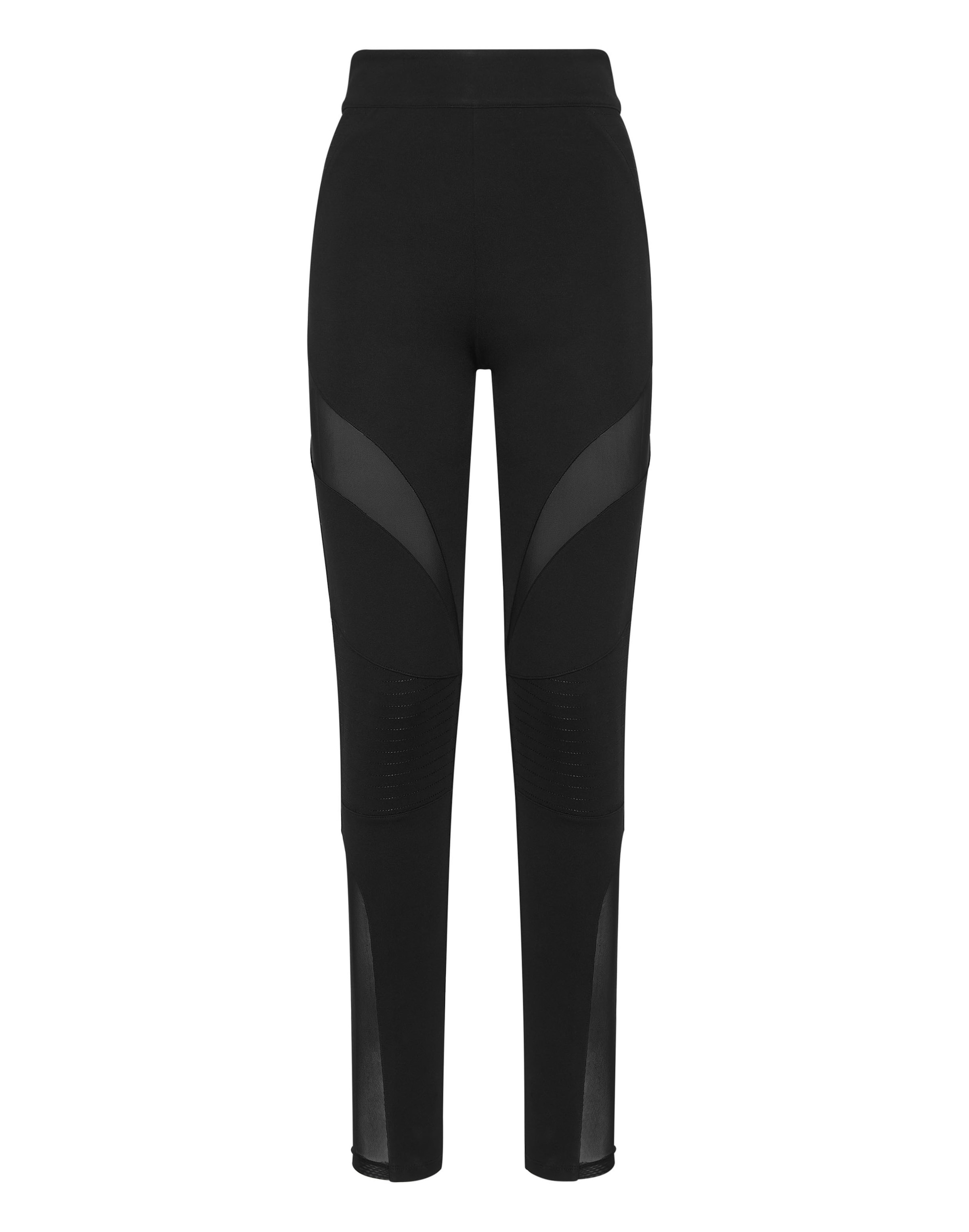 Philipp Plein Skinny Leggings 'Roma' in Zwart: voorkant