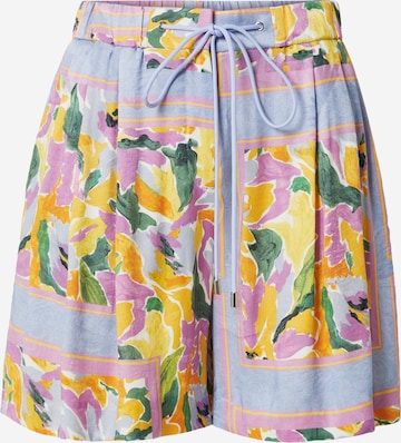 HUGO Pleat-Front Pants 'Haleili' in Mixed colors: front