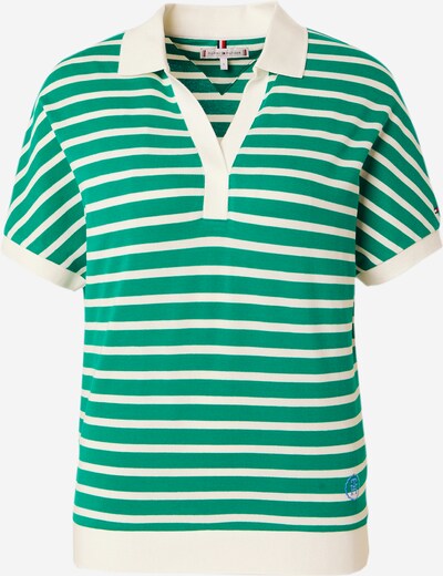 Marškinėliai iš TOMMY HILFIGER, spalva – kremo / žalia, Prekių apžvalga