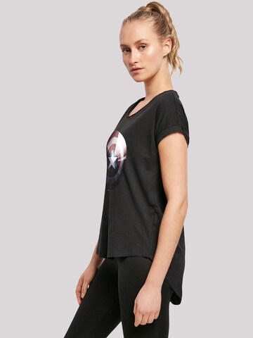 T-shirt 'Marvel Captain America Shield' F4NT4STIC en noir