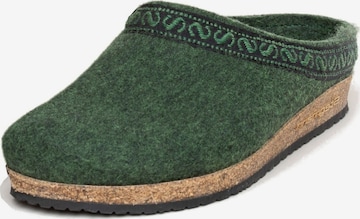 Stegmann Clogs 'Filzclogs Stegmann 108' in Grün: Vorderseite