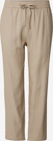 DAN FOX APPAREL Loose fit Pants 'Keno' in Beige: front