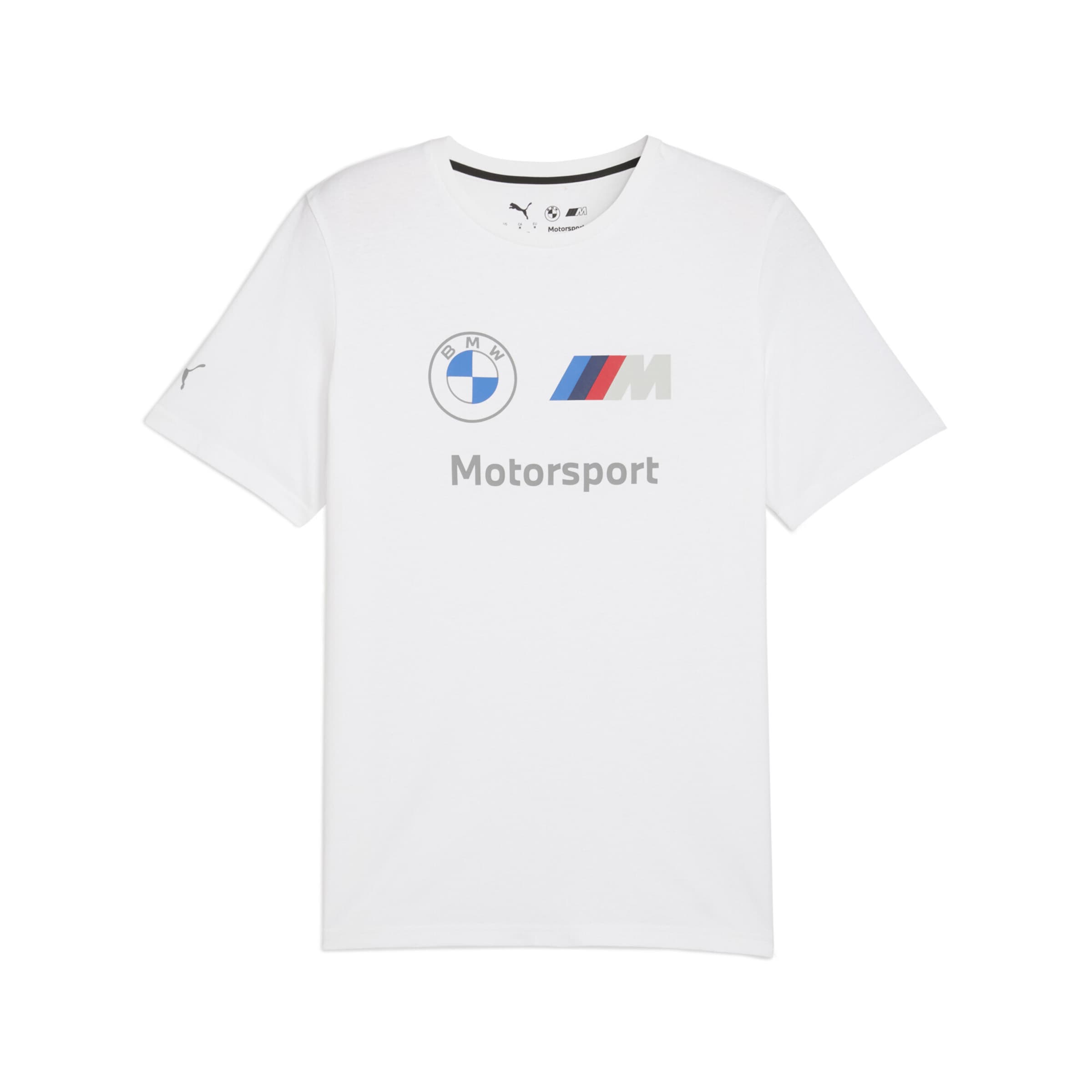 PUMA Functioneel shirt 'BMW M Motorsport Essentials' in Wit: voorkant