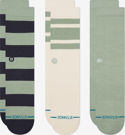 Stance Čarape 'Townie' u boja pijeska / petrol / svijetlozelena / crna, Pregled proizvoda
