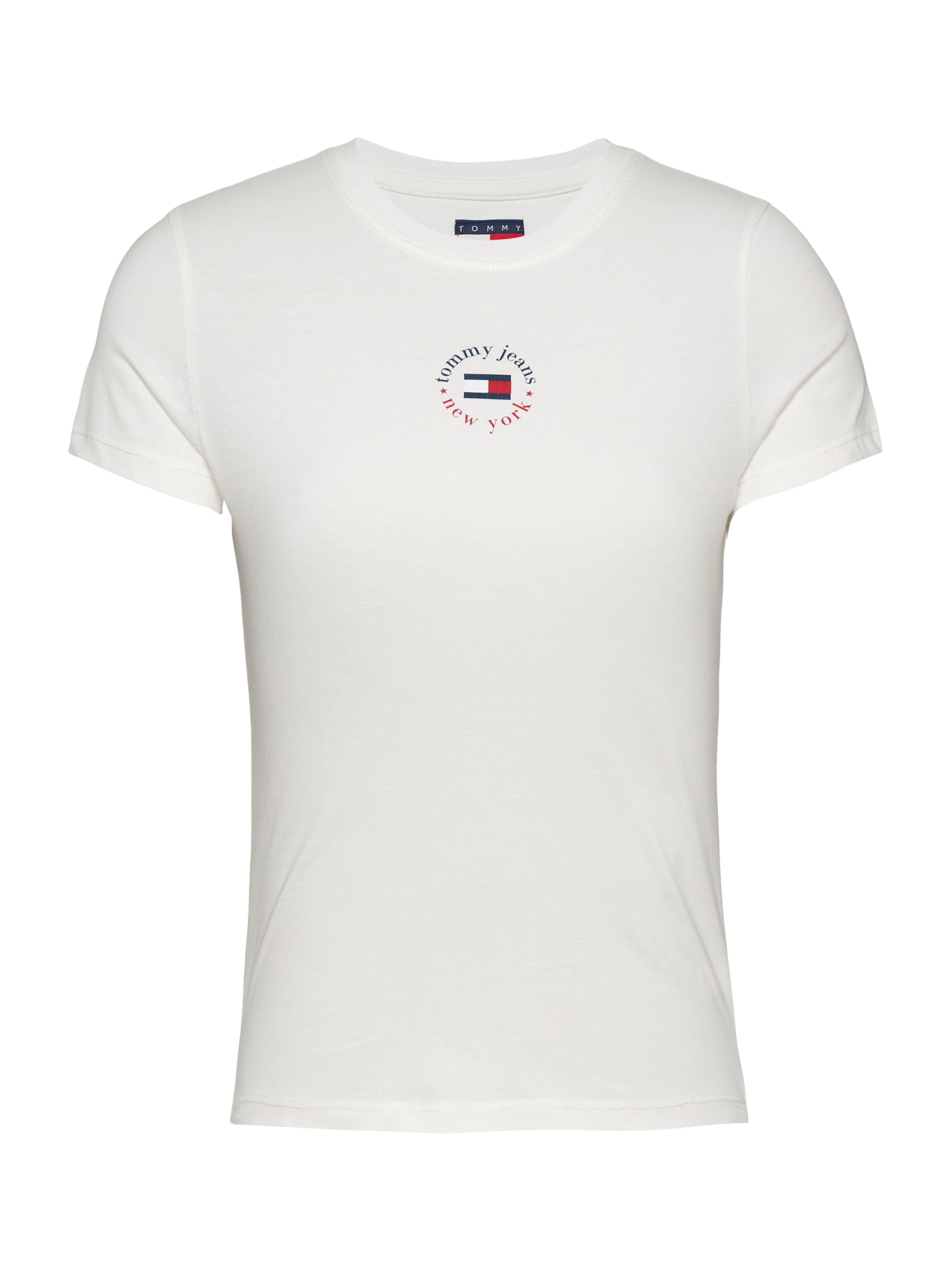 Tommy Jeans Shirts 'ESSENTIAL' i hvid: forside