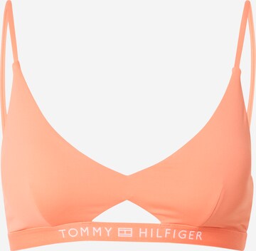 Tommy Hilfiger Underwear Bikini Top in Orange: front