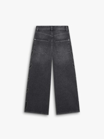 Scalpers Štandardný strih Džínsy ' STUDS DENIM PANT ' - Sivá