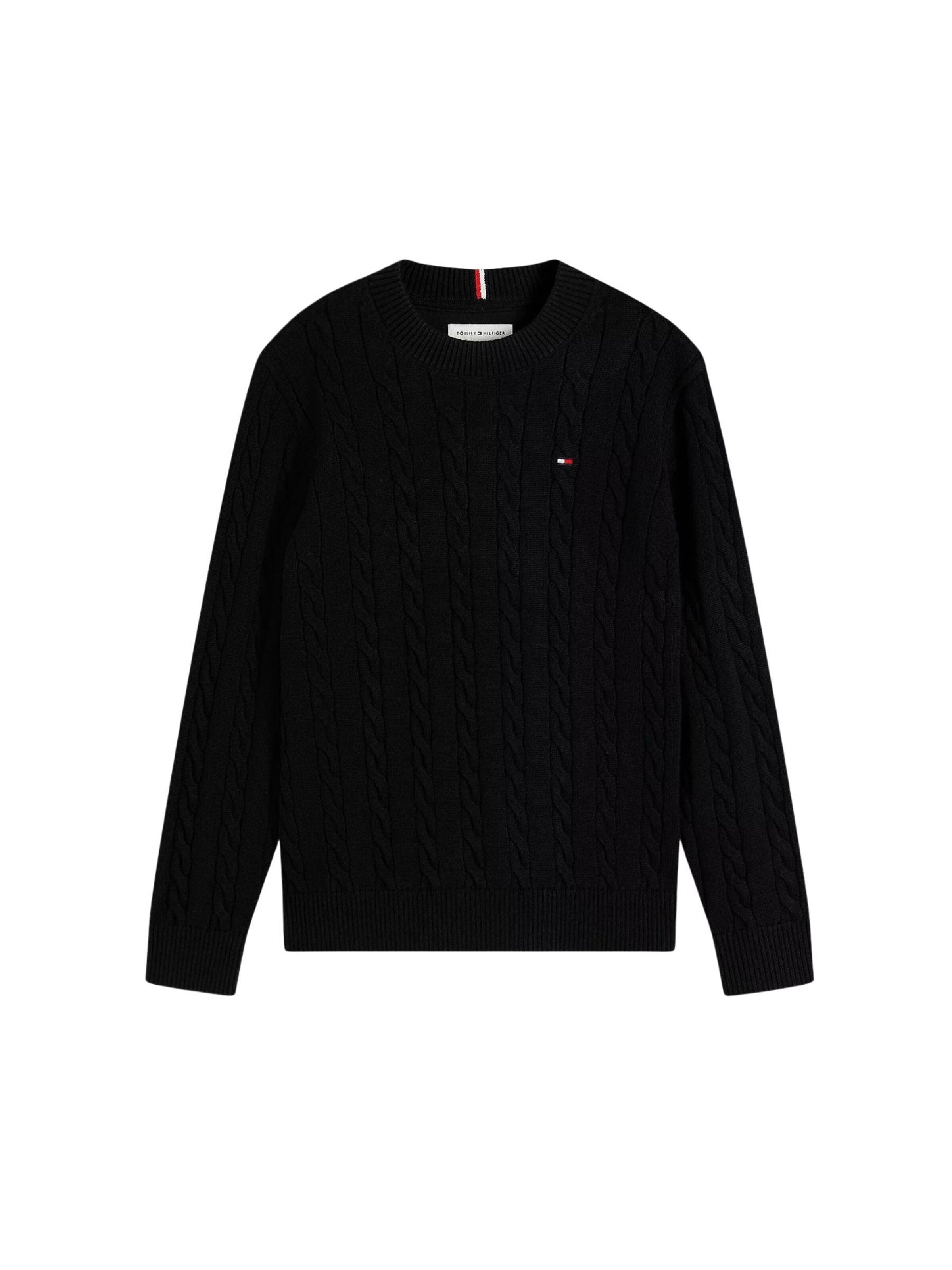 Pullover di Tommy Hilfiger Kids in nero: frontale