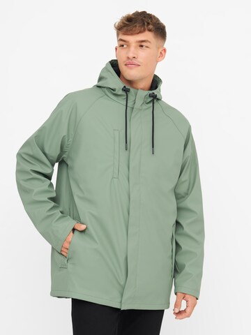 Derbe Performance Jacket 'Passby Plain' in Green: front