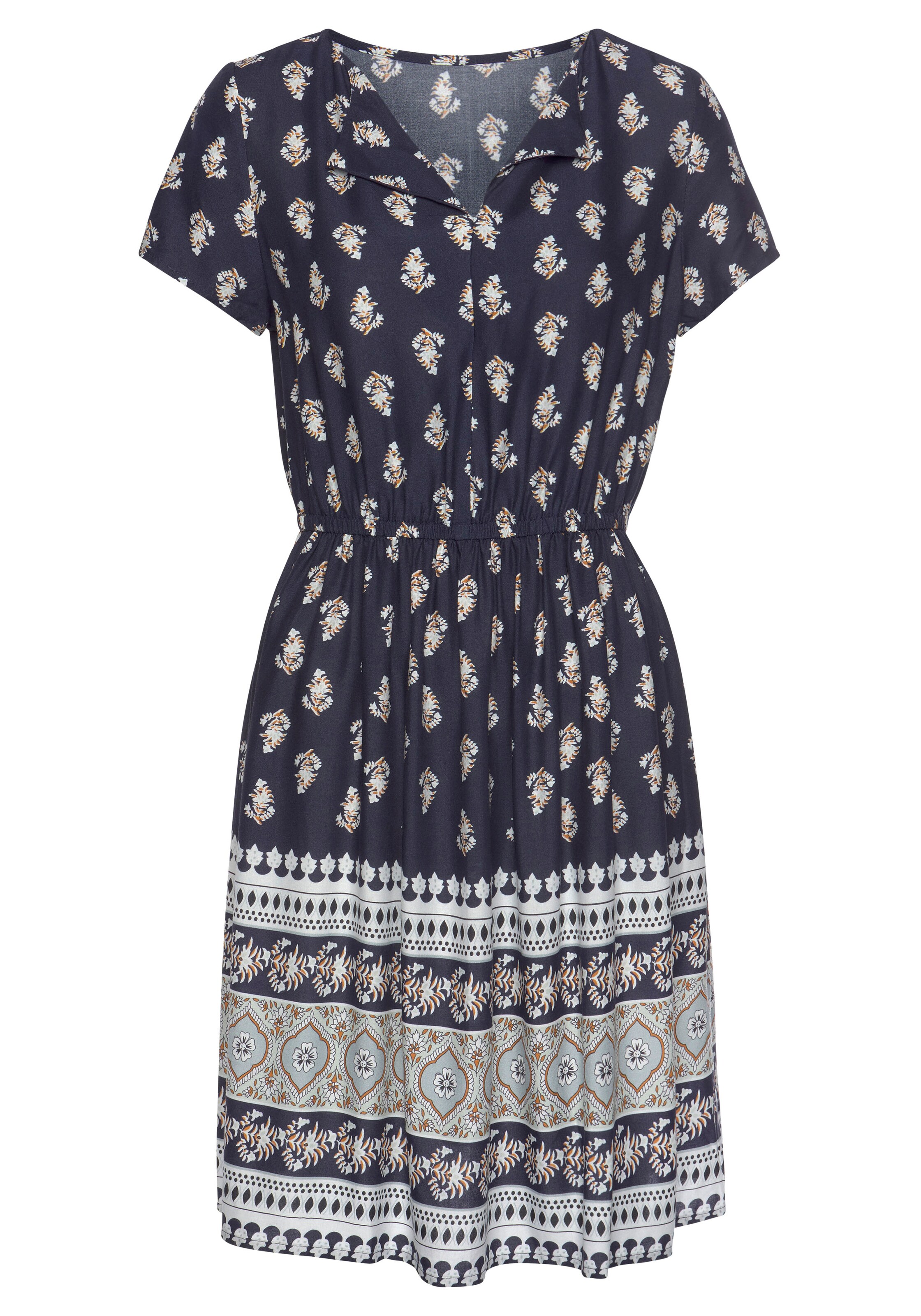 Rochie de la VIVANCE pe albastru: față