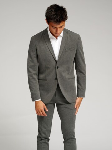 TEESHOPPEN Regular fit Suit Jacket in Grey