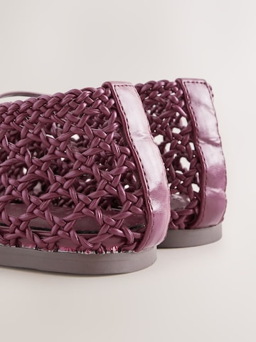 raudona Next Balerinos su dirželiais 'Forever Comfort'