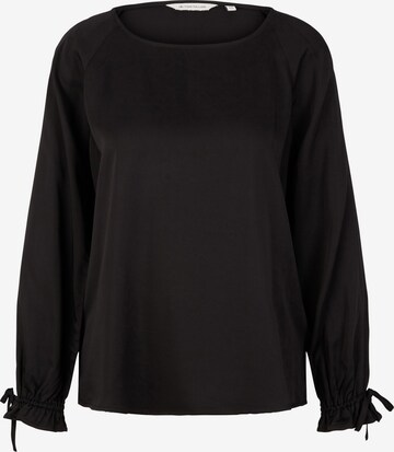 TOM TAILOR - Blusa em preto: frente