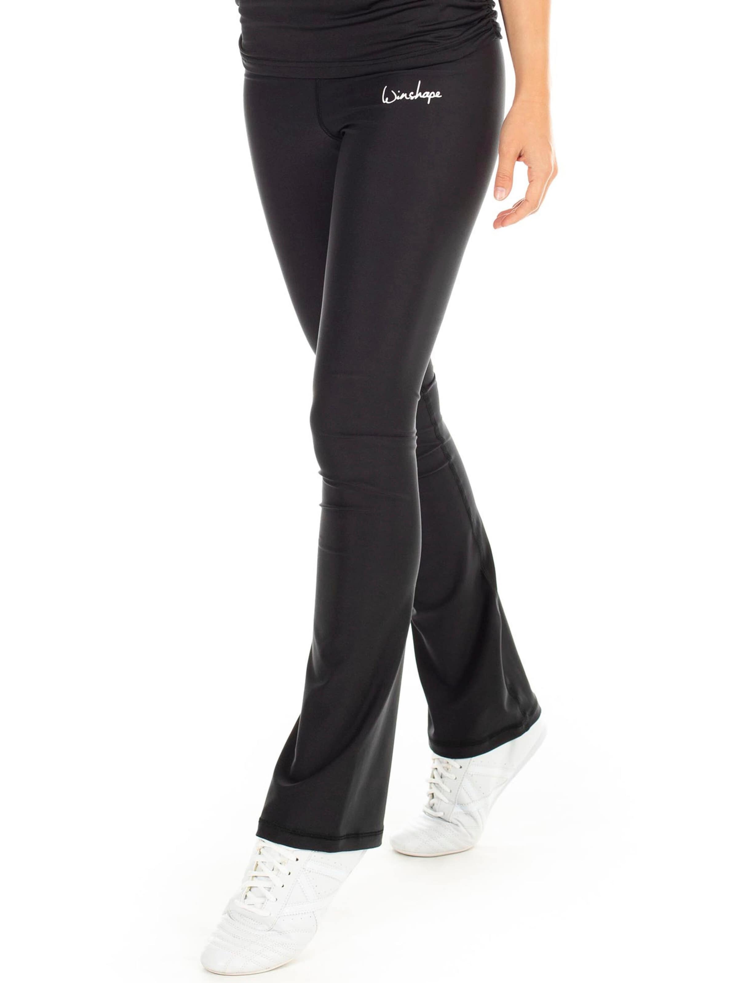 Bootcut Pantalon de sport 'BCL102' Winshape en noir : devant