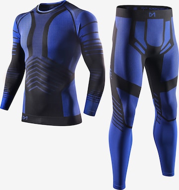 MEETWEE Base Layer 'Seamless Thermal Underwear' in Blue: front