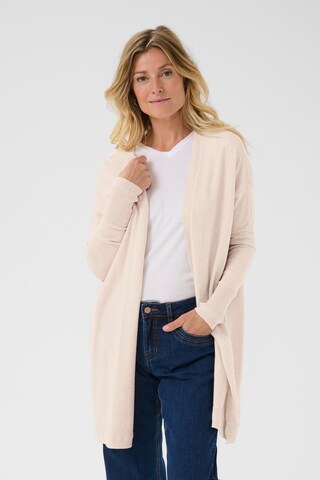 Cream Cardigan 'Dela' i beige: forside