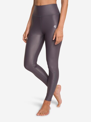 OCEANSAPART Skinny Leggings 'Cosmic' i grå: framsida