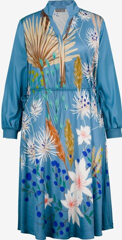 Robe-chemise Ulla Popken en bleu : devant