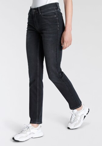 MAC Slimfit Jeans 'Angela' in Schwarz