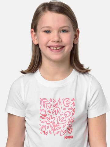 K-Way Koszulka 'K-WAY KIDS P.MELIS FLEURS JERSEY T-SHIRT' w kolorze biały