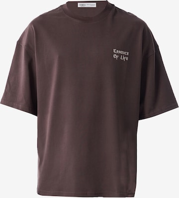 T-Shirt 'Mallow' VAMOS CLO en marron : devant