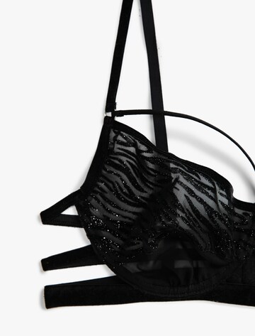 Koton T-shirt Bra in Black
