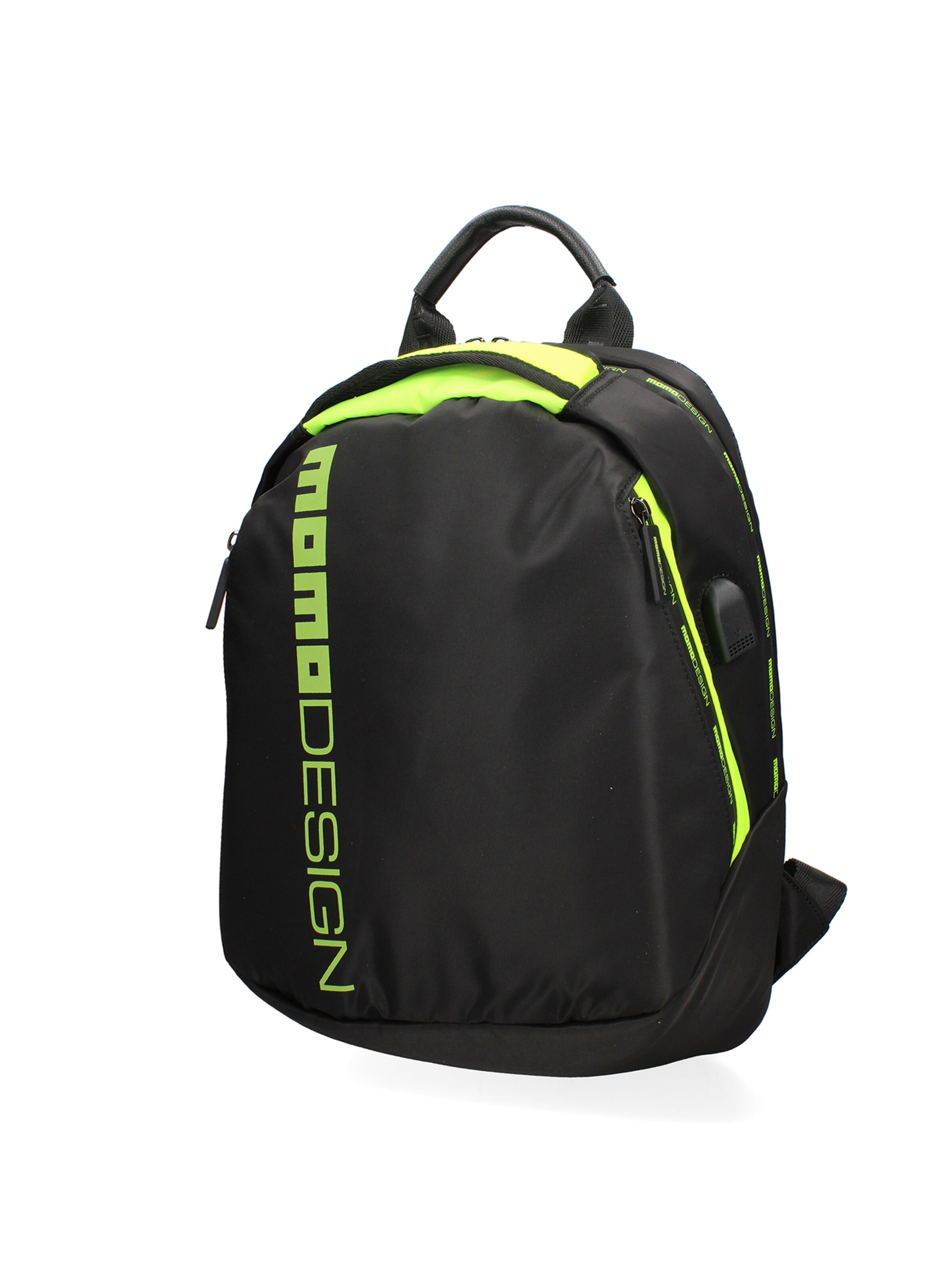 Zaino 'Zaino Momo Design Chiusura Zip Tasche Manico Nylon 29x36x16 cm' di Momo Design in nero
