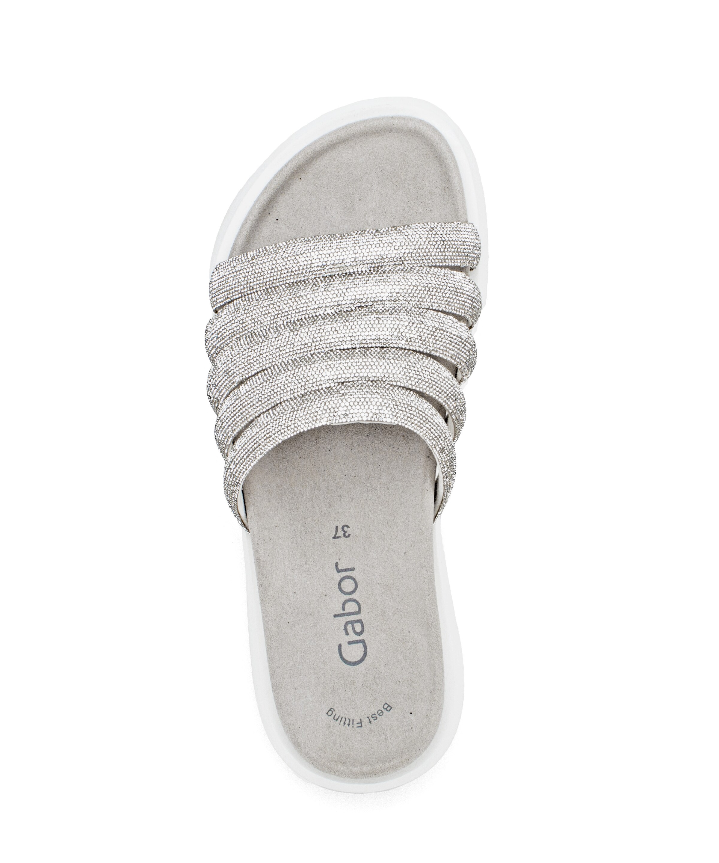 GABOR - Sapato aberto em prata