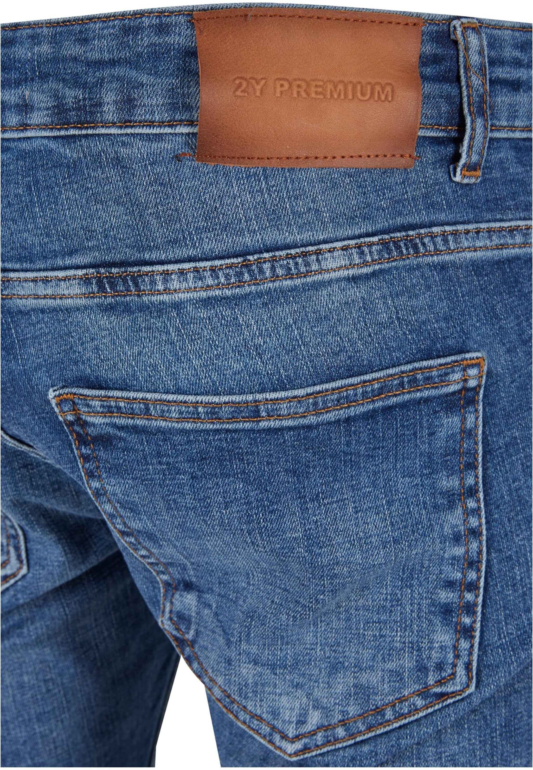 2Y Premium Regular Jeans in Blauw