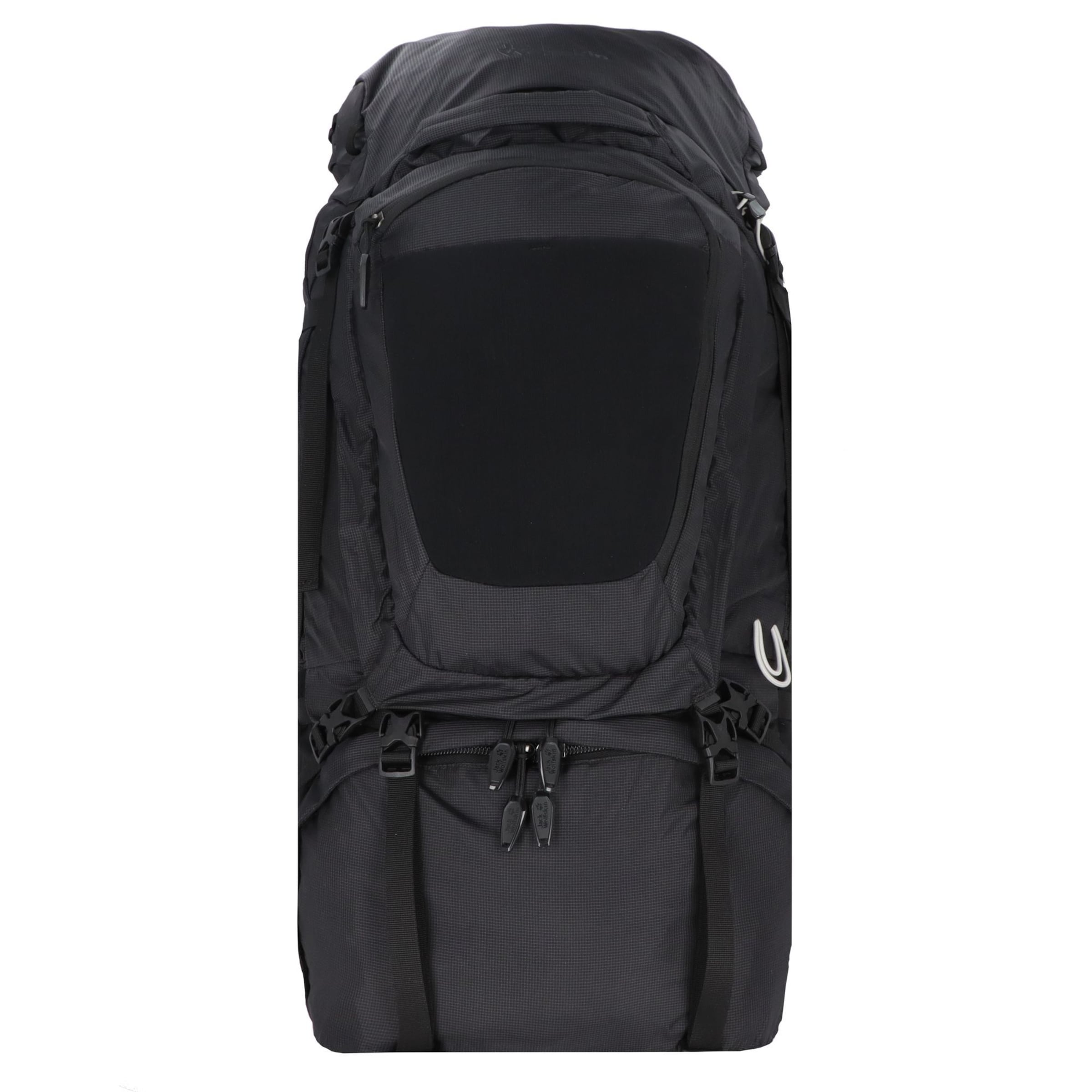 JACK WOLFSKIN Sportrucksack 'Denali 65+10' in Schwarz: Vorderseite