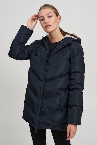 Oxmo Between-Season Jacket 'Naara' in Blue: front