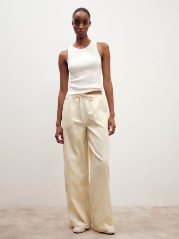 ABOUT YOU x Marie von Behrens Loose fit Pants 'Lia' in Yellow