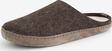 Travelin Slippers 'Get-Home' in Brown: front